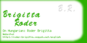 brigitta roder business card